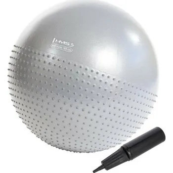 Gymnastický míč HMS YB03 gymnastický míč 65 cm světle šedý