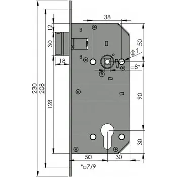Příslušenství k domovnímu zvonku HOT REV P 9050 elektromechanický zámek