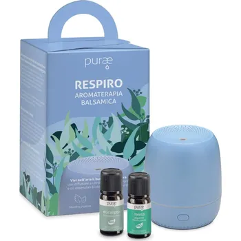 Aroma difuzér Purae RESPIRO sada difuzér a 2 oleje po 5 ml 3 ks