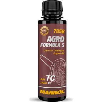 Motorový olej Mannol Agro Formula S 7858 - 0,12l (Vysoce kvalitní syntetický motorový olej pro moderní dvoutaktní motory pracující při vysokých rychlostech a intenzivním zatížení)