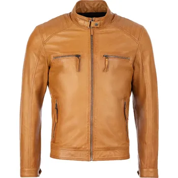 Pánská bunda Pánská Kožená Bunda Fox Vixon Brixton Hnědá Velikost: 56