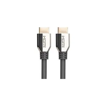 Video kabel LANBERG Ultra High Speed HDMI 2.1 kabel, 48 Gbps, 8K@60Hz, 5K@120Hz, délka 1,8m, černý, zlacené konektory CA-HDMI-30CU-0018-BK