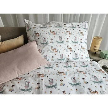 Povlečení Dětské povlečení bavlna dívka v lese - 100x135 + 40x60 cm