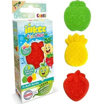 Hračka pro nejmenší INKEE Bomby do koupele mini balení Fruit, 3x15g