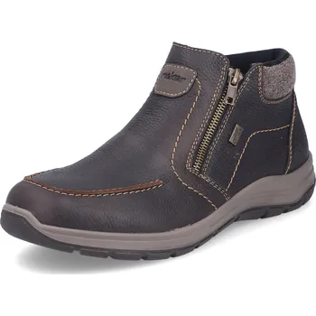 Pánská zimní obuv PÁNSKÉ KOTNÍKOVÉ BOTY RIEKER 03660-25 HNĚDÁ Barva: HNĚDÁ, Velikost: 47