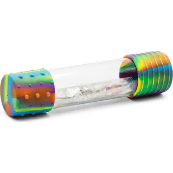 Hračka pro nejmenší Jellystone Designs Senzorická láhev Duha