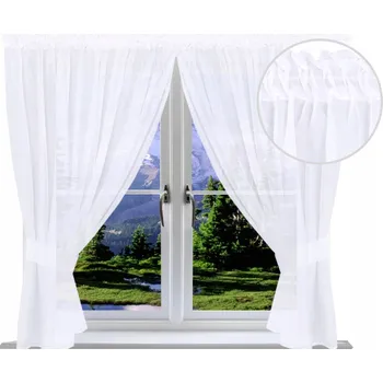 Záclona HOTOVÁ ZÁCLONA 150x400 voál panel LAPAČ SNŮ bílá