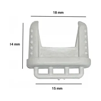 Příslušenství k oknu DAB Trade Koncovka dolní lišty, bílá
