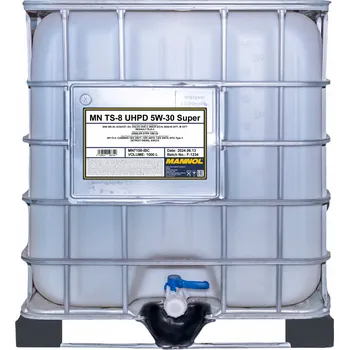 Motorový olej Mannol TS-8 UHPD 5W-30 Super 7108 - 1000l (Úsporný syntetický motorový olej na bázi PAO, pro těžce zatížené a vysokorychlostní dieselové motory)