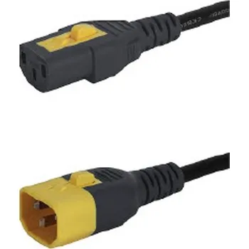 Napájecí kabel Napájecí kabel 2m, Černá, A: IEC C13, B: IEC C14, 10 A, 125 V AC (CSA), 125 V AC (UL), 250 V AC (IEC) Schurter