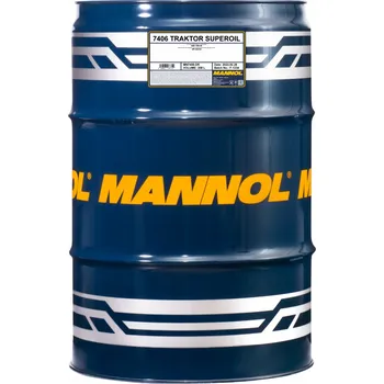 Motorový olej Mannol Traktor Superoil 15W-40 7406 - 208l (Celoroční minerální motorový olej pro vysoce zatížené a vysokorychlostní 4T dieselové motory traktorů)