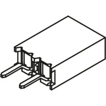 Elektrický konektor Patice PCB, řada: BCS, rozteč: 2.54mm, počet kontaktů: 2, počet řad: 1, Průchozí otvor Samtec