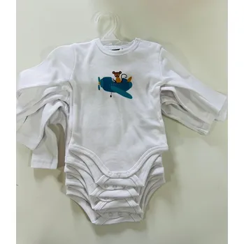 Kojenecký body Jacky Body s dlouhým rukávem, 5pack Velikosti: 62