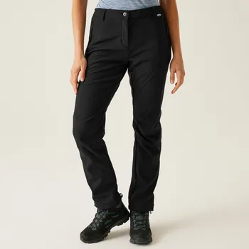 Dámské oblečení Dámské softshellové kalhoty Regatta GEO SOFTSHELL II - prodloužená délka černá 40