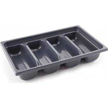 Příborník do zásuvky Příborník šedý GN1/1 bez víka, 4 sekce Sleva 20Kč