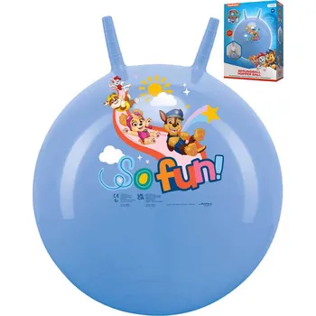 Hopsadlo JOHN Míč skákací Tlapková Patrola 50cm modré dětské hopsadlo s držadly | 495181