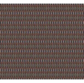 Tapeta Masureel Geometrická vliesová tapeta na zeď, hnědo-modrá, etno, AMA205, Amani, Masureel, velikost 10,05 x 0,7 m