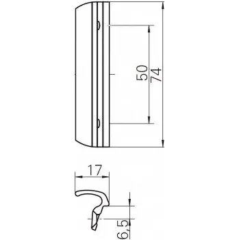 Příslušenství k oknu Madélko balkónové, hliník, stříbrné R01.1