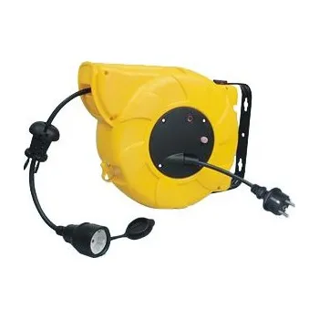 Prodlužovací kabel Prodlužovací cívka, délka kabelu: 16m 16m 3 x 1.5mm² 1 zásuvka s automatickým přetáčením, 230 V AC Typ F – německá