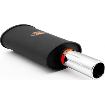 Zadní díl výfuku RM Motors Sportovní výfuk RM116 s leštěnou koncovkou KPZP76/76 Vstupní průměr: 50 mm