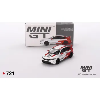 autíčko HONDA CIVIC TYPE R WHITE n.2 PACE CAR 2023 - 1:64 - Mini GT
