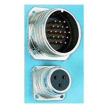 Elektrická zásuvka Amphenol Socapex Kulatý konektor, Montáž na panel, počet kontaktů: 5, Zásuvka, pohlaví kontaktu: Samec