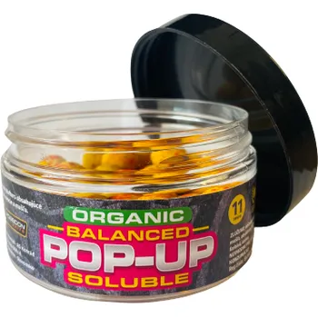 Boilies Poseidon Baits ORGANIC balance pop-up soluble 11mm 35g Příchuť: Mušle