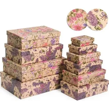 Dárková krabice KRAFT - set 10 ks - 2500-8166P