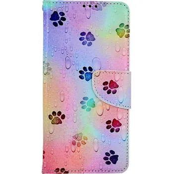 Pouzdro na mobilní telefon Pouzdro Honor 90 Lite 5G knížkové Tlapky (kryt neboli obal na Honor 90 Lite 5G)