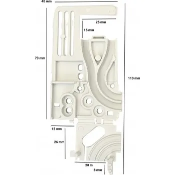 Příslušenství k oknu DAB Trade Vedení řetízku bílé, levé