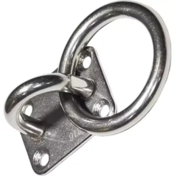 Tesařské kování Deska s okem 6x35x40 mm+ velkým kroužkem 6x40 mm - galvanický zinek