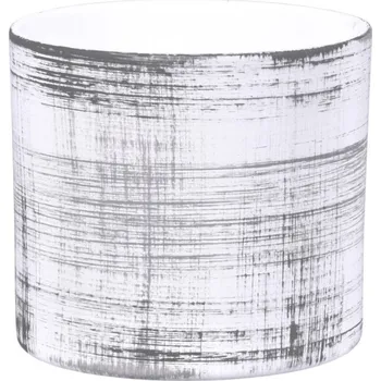 Obal na květináč Obal na květník MUCHA GRID keramický matný d14x13cm