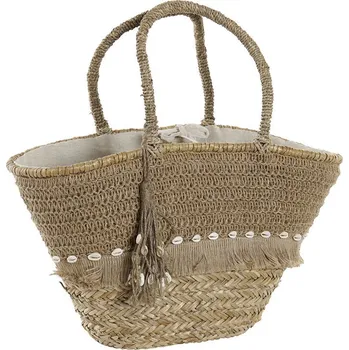 Plážová taška Plážová taška DKD Home Decor 53 x 15 x 51,5 cm Přírodní Mořská tráva