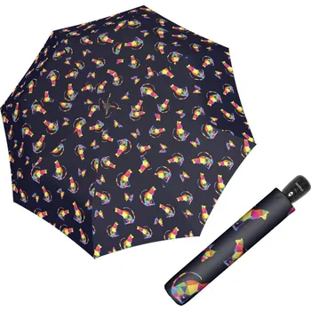 Deštník Doppler Fiber Magic Rainbow Cat AC – dámský plně automatický deštník