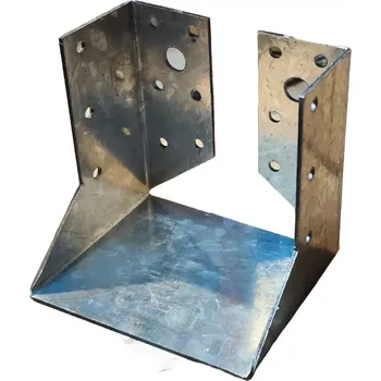 Tesařské kování Trámová patka vnitřní - 80x100mm, galvanický zinek