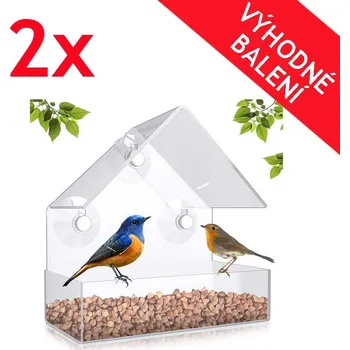 Krmítko pro ptáka Deminas Krmítko pro ptáky na okno a balkon - DVOJBALENÍ