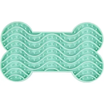 Hračka pro psa Lízací podložka Yummee 15x8,5 zelená Flamingo