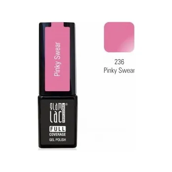 Umělé nehty GlamLac Gel lak růžový - 236 Pinky Swear 6 ml