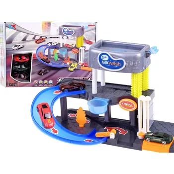 autíčko JOKO Dvoupatrová myčka aut se třemi autíčky