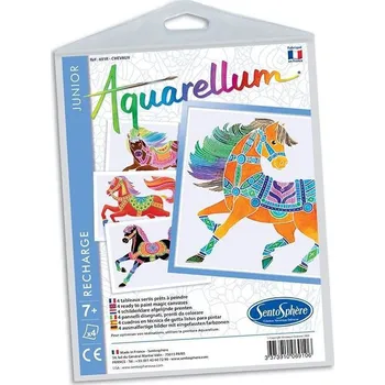 kreativní sada Sentosphere Sada obrázků - Akvarely junior - Koně