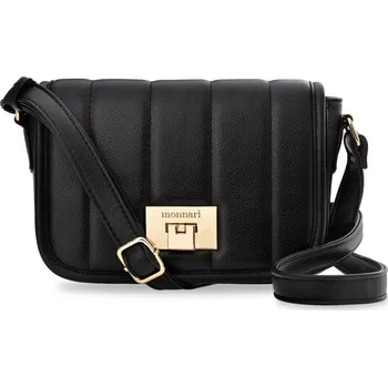 Kabelka Dámská kabelka Monnari s klopou - černá - prošívaná malá poštovní kabelka MONNARI 5905054529215