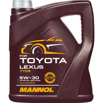 Motorový olej Mannol for Toyota Lexus 5W-30 7709 - 4l (Prémiový univerzální syntetický motorový olej, pro moderní motory automobilů značek Toyota a Lexus)