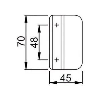 Příslušenství k oknu Madélko balkónové PVC, s krytkou, hnědé
