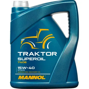 Motorový olej Mannol Traktor Superoil 15W-40 7406 - 5l (Celoroční minerální motorový olej pro vysoce zatížené a vysokorychlostní 4T dieselové motory traktorů)