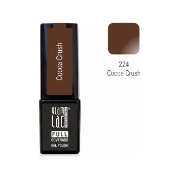 Umělé nehty GlamLac Gel lak hnědý - 224 Cocoa Crush 6 ml