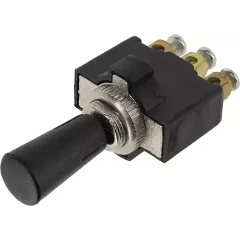 vypínač KRAMP Páčkový přepínač zap-vyp-zap, 12–24 VDC, 10 A, 125–250 VAC, 2 A, 3pólový