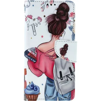 Pouzdro na mobilní telefon Pouzdro Xiaomi Redmi Note 9 knížkové Dívka (kryt neboli obal na Xiaomi Redmi Note 9)