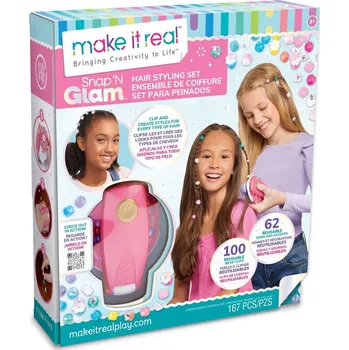 Ozdoba do vlasů Make It Real Snap 'N Glam korálky do vlasů s aplikátorem