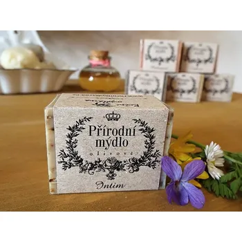 Mýdlo Přírodní ručně vyrobené Intimní mýdlo 50 g (Přírodní bylinné mýdlo pro intimní hygienu. Regionální výrobek - vyrobeno v České republice.)