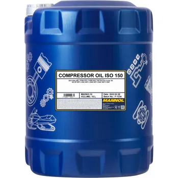 Mannol Compressor Oil ISO 150 2903 - 10l (Vysoce čistý parafínový minerální olej s nízkým obsahem popela, navržený pro kompresory)